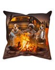'The Campers' Personalized 3 Pet Throw Pillow
