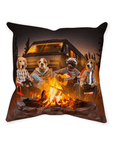 'The Campers' Personalized 4 Pet Throw Pillow