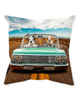 'The Lowrider' Personalized 2 Pet Throw Pillow