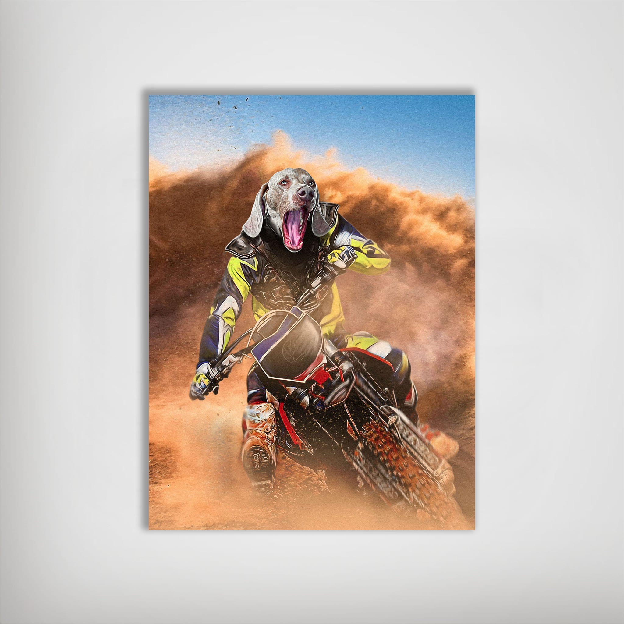 シンガーズハイ サイン入りポスター DOG The-Motocross-Rider-