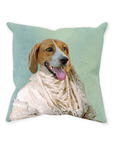 'The Pearled Dame' Personalized Pet Throw Pillow
