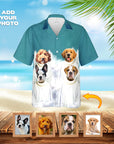 Camisa hawaiana personalizada (El(los) ángel(s): 1 - 4 mascotas)