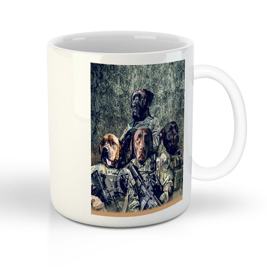 &#39;The Army Veterans&#39; Personalized 4 Pet Mug
