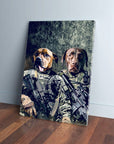 'The Army Veterans' Personalized 2 Pet Canvas