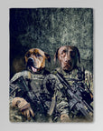 'The Army Veterans' Personalized 2 Pet Blankets