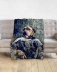 'The Army Veteran' Personalized Pet Blanket