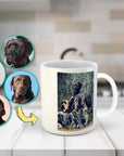 Taza personalizada para 4 mascotas 'The Army Veterans'