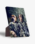 'The Army Veterans' Personalized 2 Pet Standing Canvas