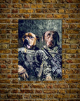 'The Army Veterans' Personalized 2 Pet Poster