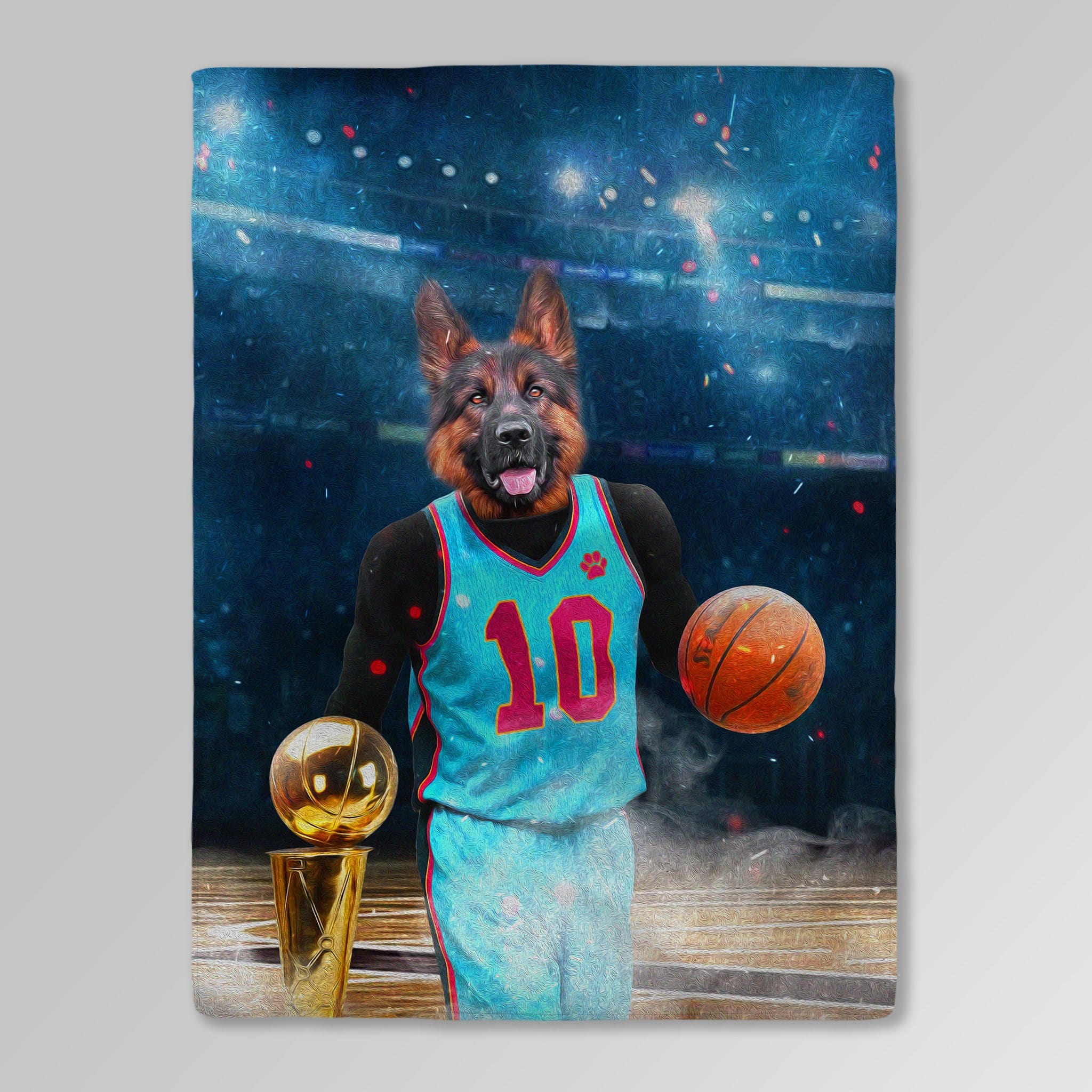 &#39;The Basketball Player&#39; Personalized Pet Blanket