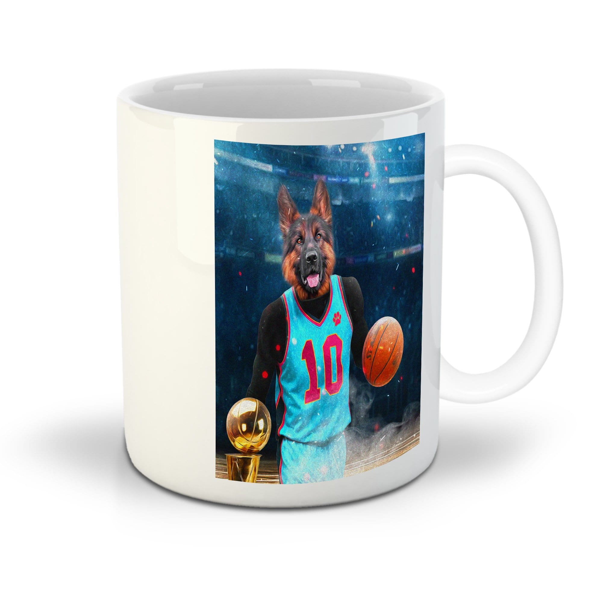 &#39;The Basketball Player&#39; Personalized Pet Mug