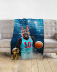 'The Basketball Player' Personalized Pet Blanket