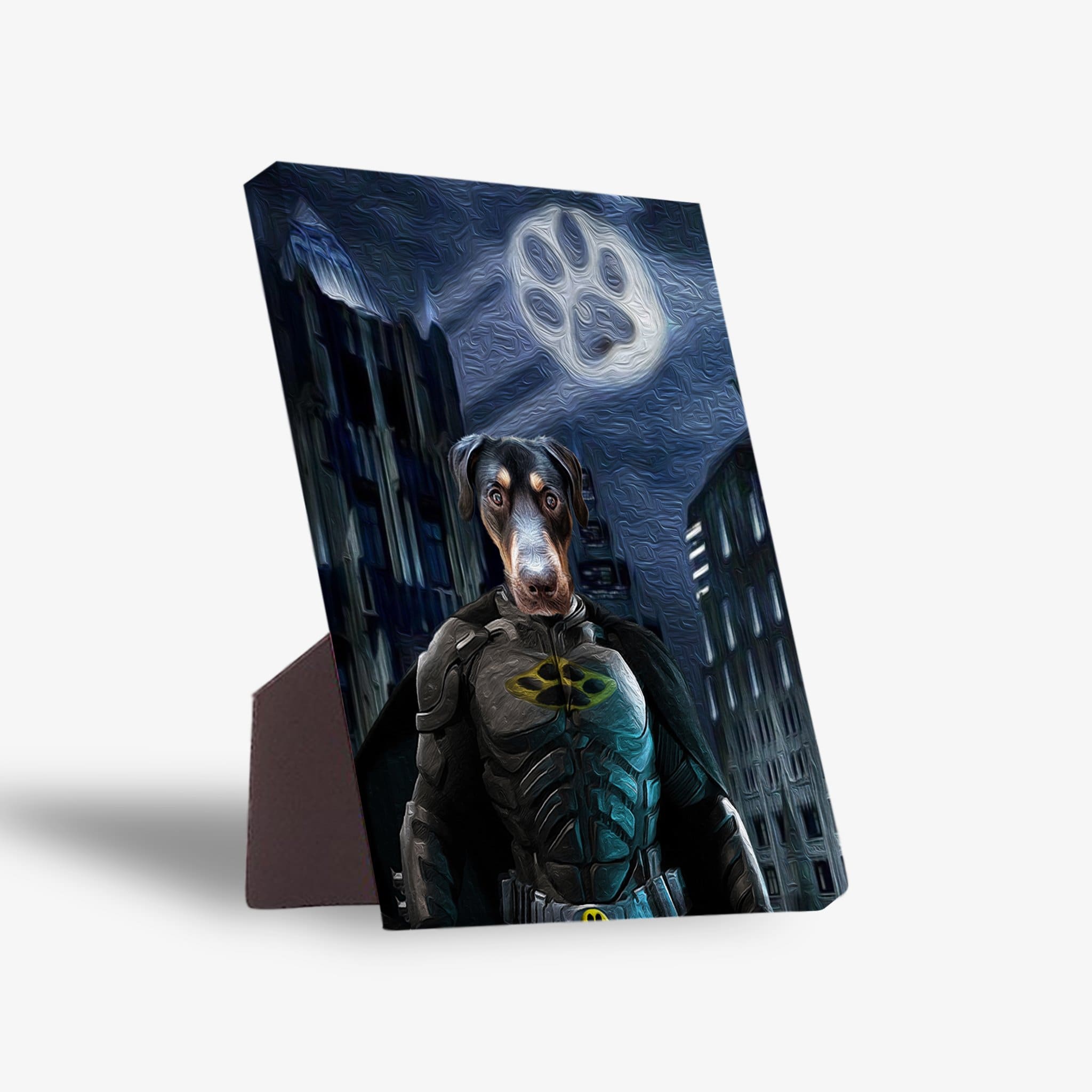 &#39;The Batdog&#39; Personalized Pet Standing Canvas
