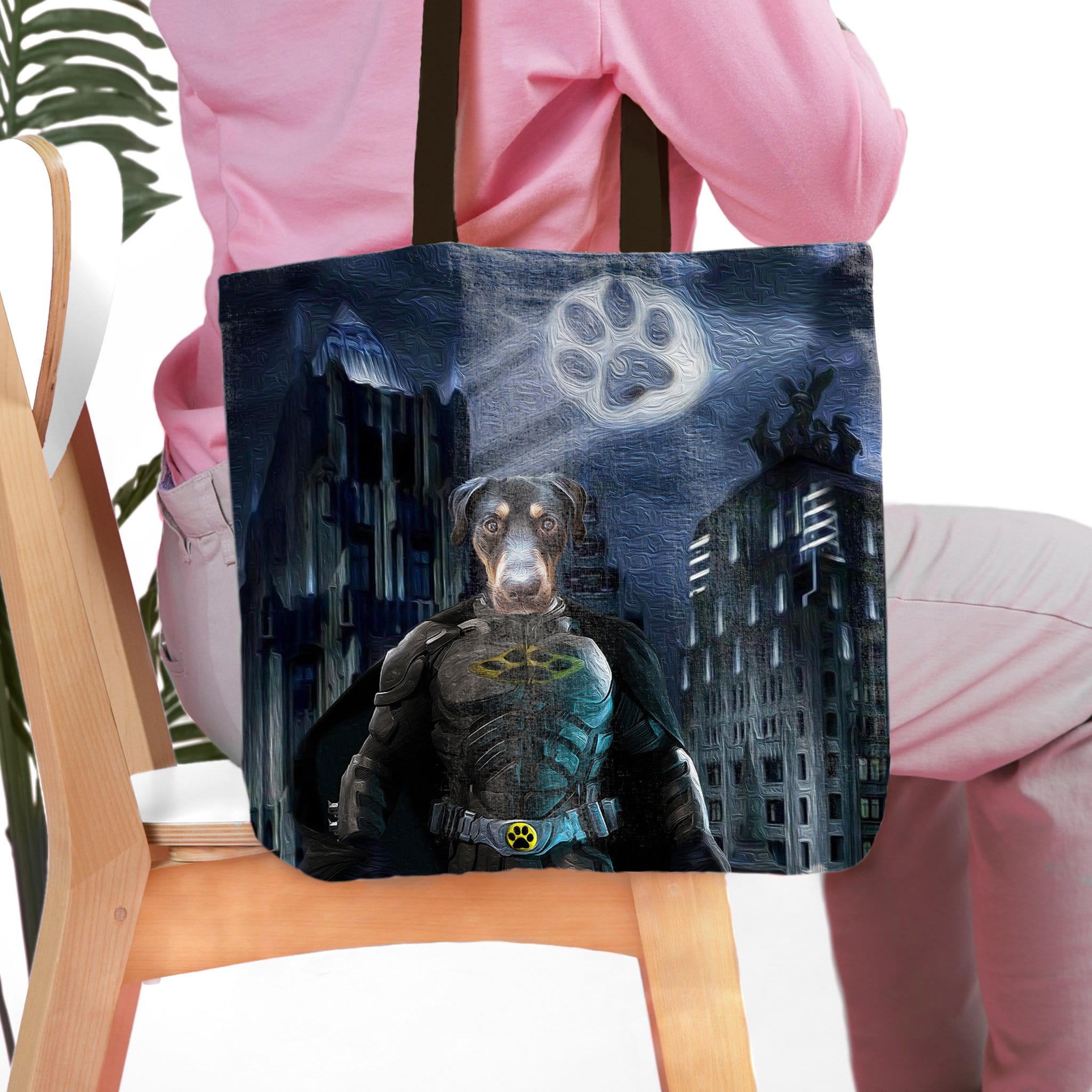 &#39;Batdog&#39; Personalized Tote Bag