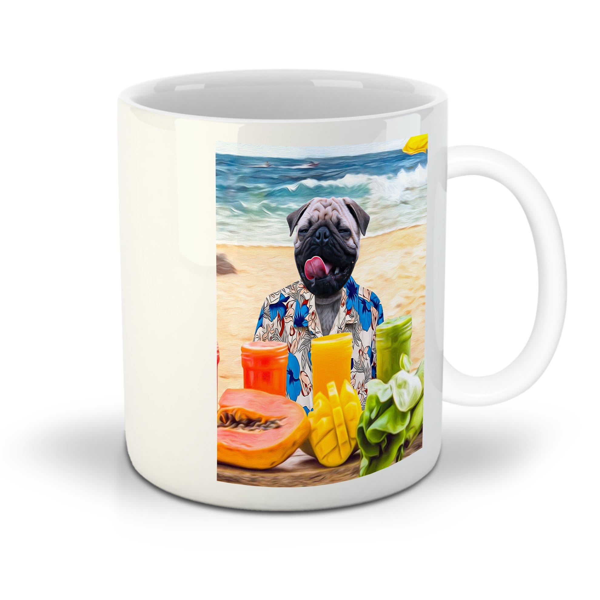 Taza personalizada para mascota &#39;El perro de la playa&#39;