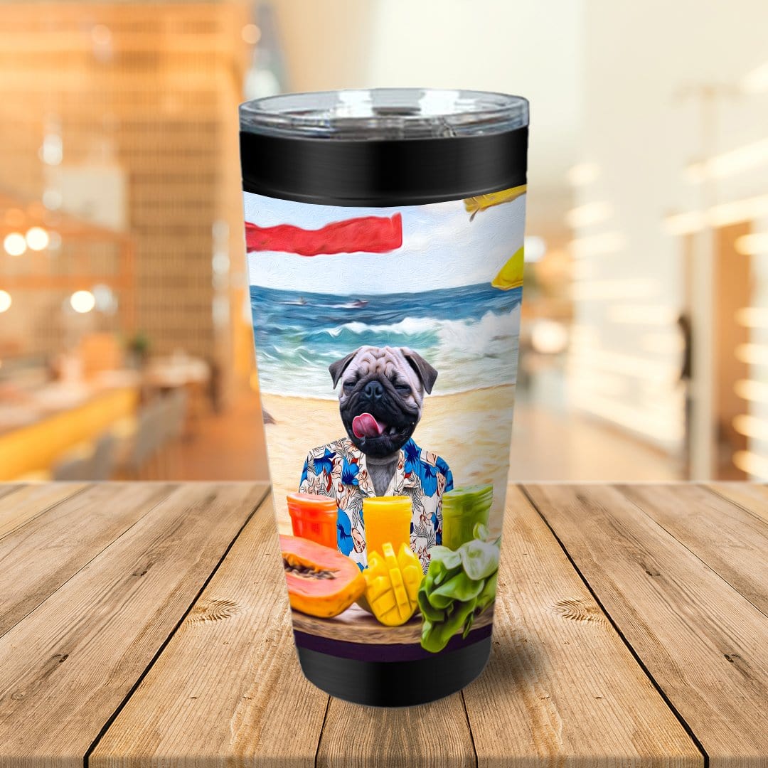 Vaso personalizado &#39;El perro de la playa&#39;