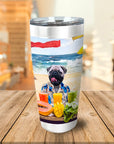 Vaso personalizado 'El perro de la playa'