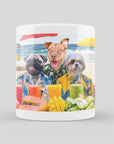 Taza personalizada con 3 mascotas 'The Beach Dogs'