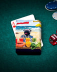 'The Beach Dog' Personalized Pet Playing Cards