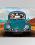 'The Beetle' Personalized 2 Pet Blanket