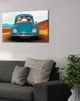 'The Beetle' Personalized 2 Pet Canvas