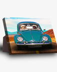 'The Beetle' Personalized 2 Pet Standing Canvas