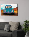 'The Beetle' Personalized 4 Pet Canvas