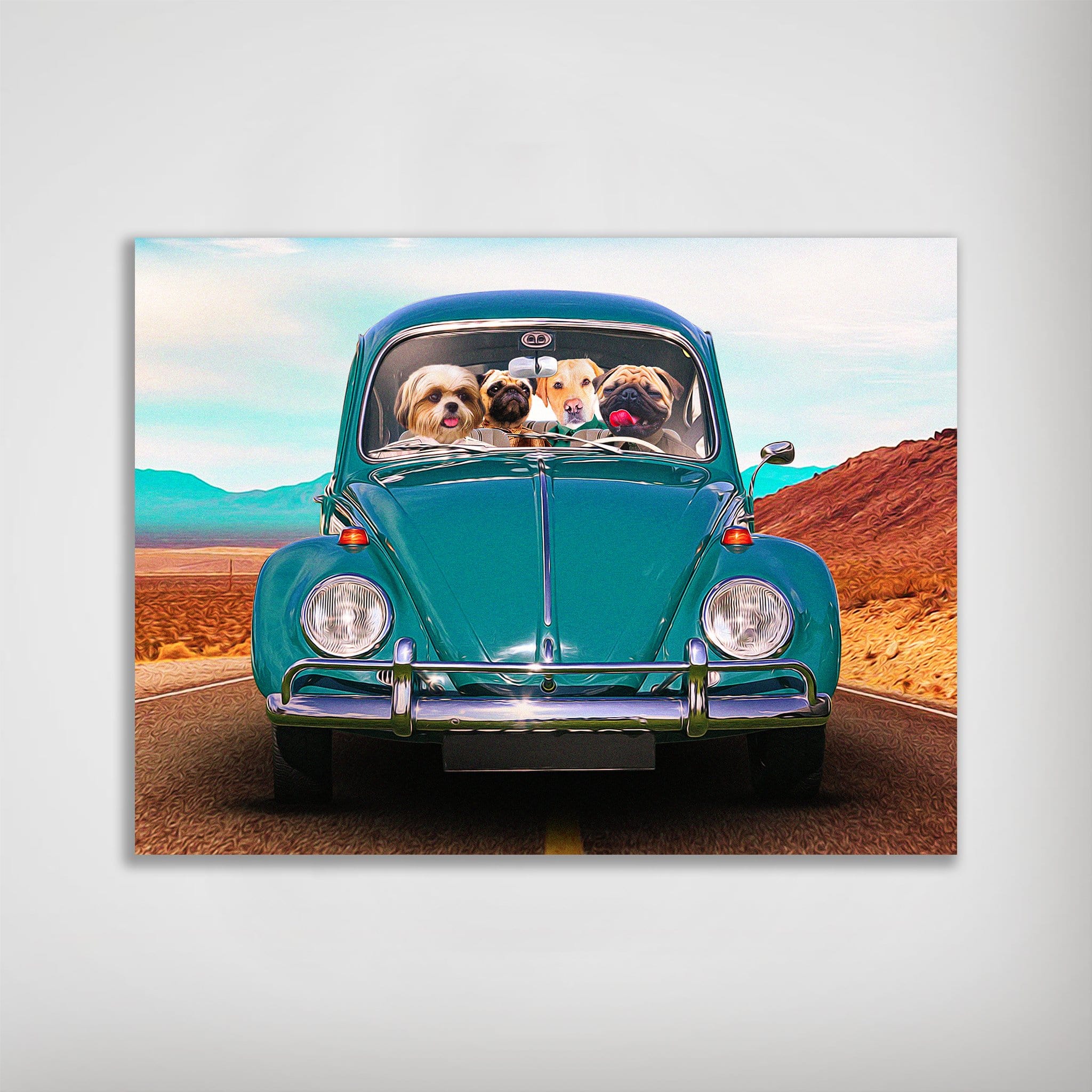 &#39;The Beetle&#39; Personalized 4 Pet Poster