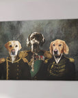 'The Brigade' Personalized 3 Pet Canvas
