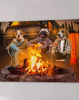 'The Campers' Personalized 3 Pet Canvas