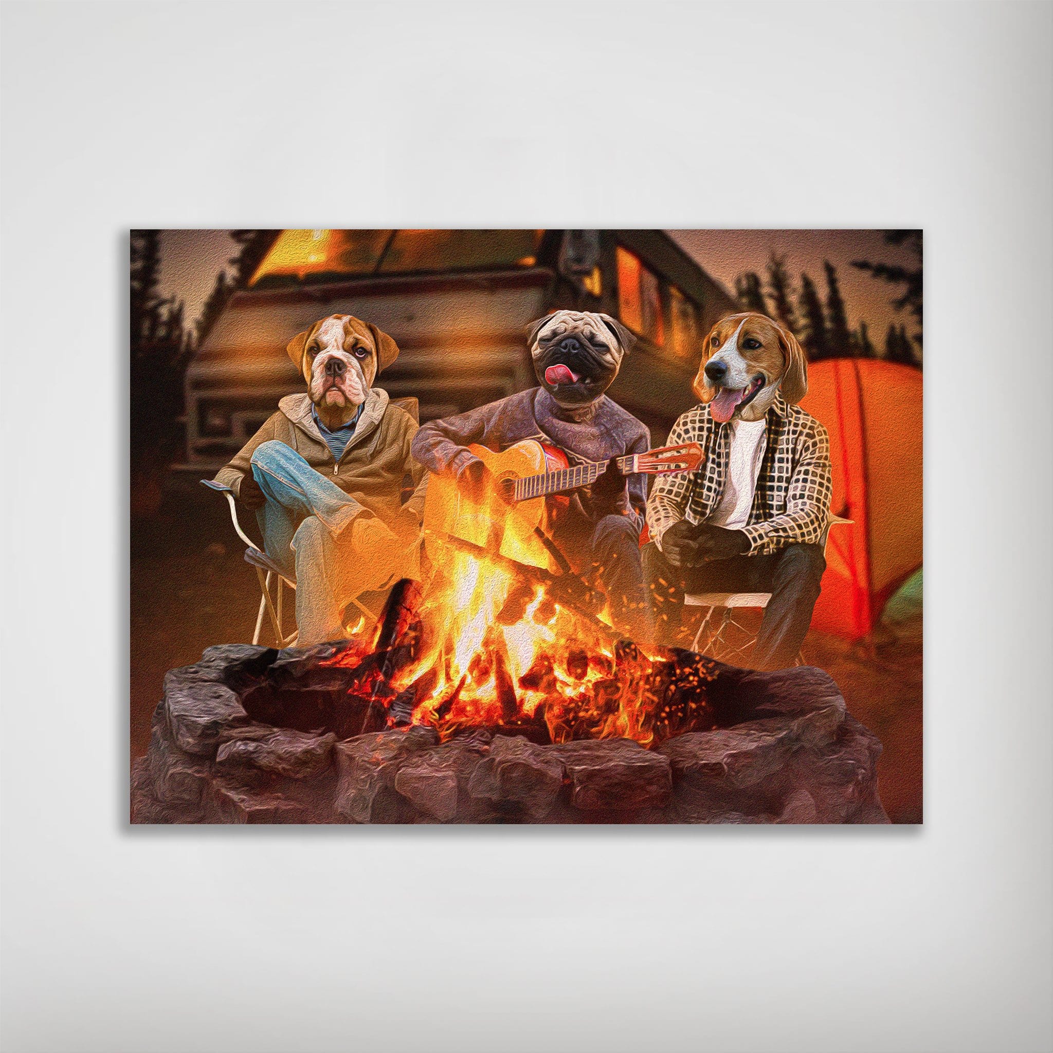 &#39;The Campers&#39; Personalized 3 Pet Poster