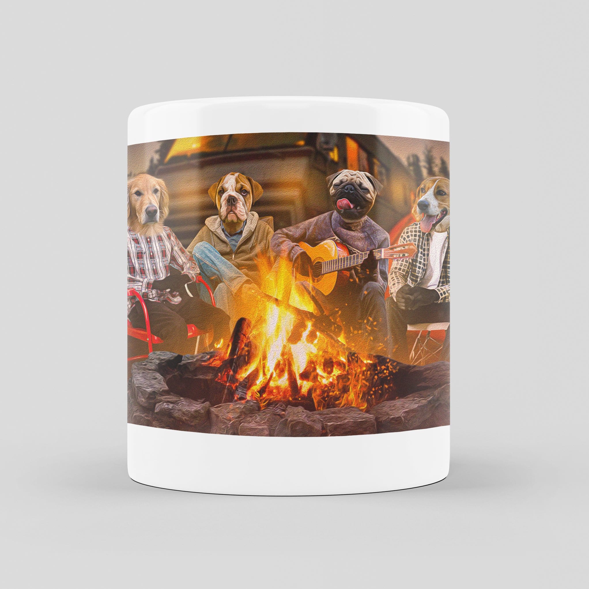 &#39;The Campers&#39; Personalized 4 Pet Mug