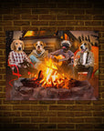 'The Campers' Personalized 4 Pet Poster