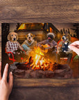 'The Campers' Personalized 4 Pet Puzzle