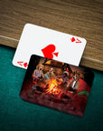 'The Campers' Personalized 4 Pet Playing Cards