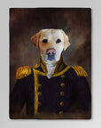 'The Captain' Personalized Pet Blanket