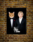 'The Catfather & Catmother' Personalized Poster