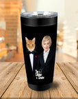 'The Catfather & Catmother' Personalized Tumbler