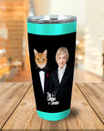 'The Catfather & Catmother' Personalized Tumbler