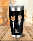 'The Catfather & Catmother' Personalized Tumbler