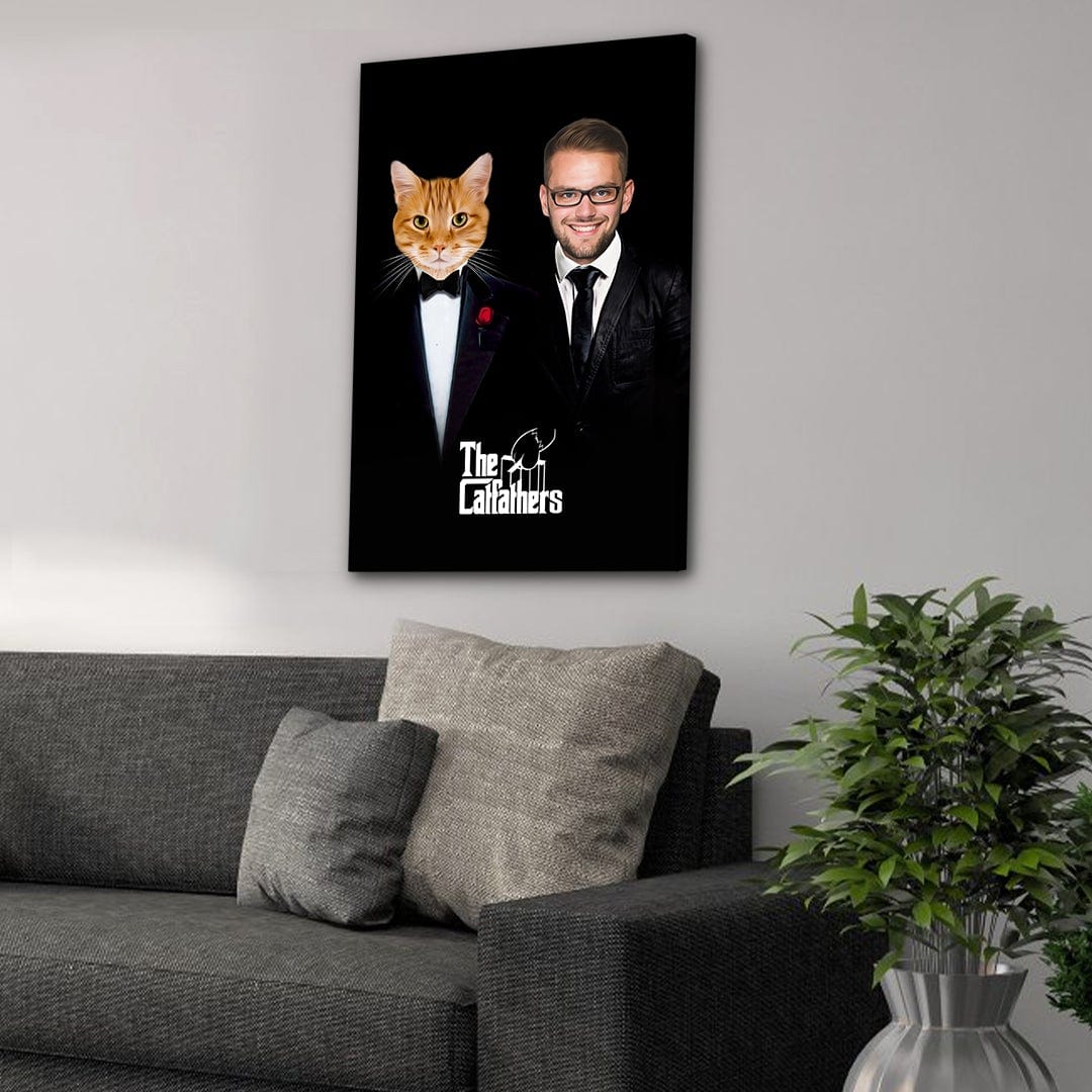 &#39;The Catfathers&#39; Personalized Canvas
