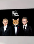 Lienzo personalizado para mascotas/humanos 'The Catfathers &amp; Catmother'