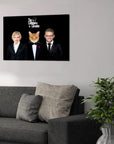 'The Catfathers & Catmother' Personalized Pet/Human Canvas