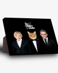 Lienzo de pie personalizado 'The Catfathers &amp; Catmother'
