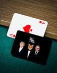 'The Catfathers & Catmother' Personalized 3 Pet Playing Cards