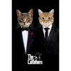 'The Catfathers' 2 Pet Digital Portrait