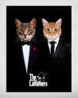 Póster personalizado con 2 mascotas 'The Catfathers'