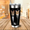 'The Catfathers' Personalized 2 Pet Tumbler