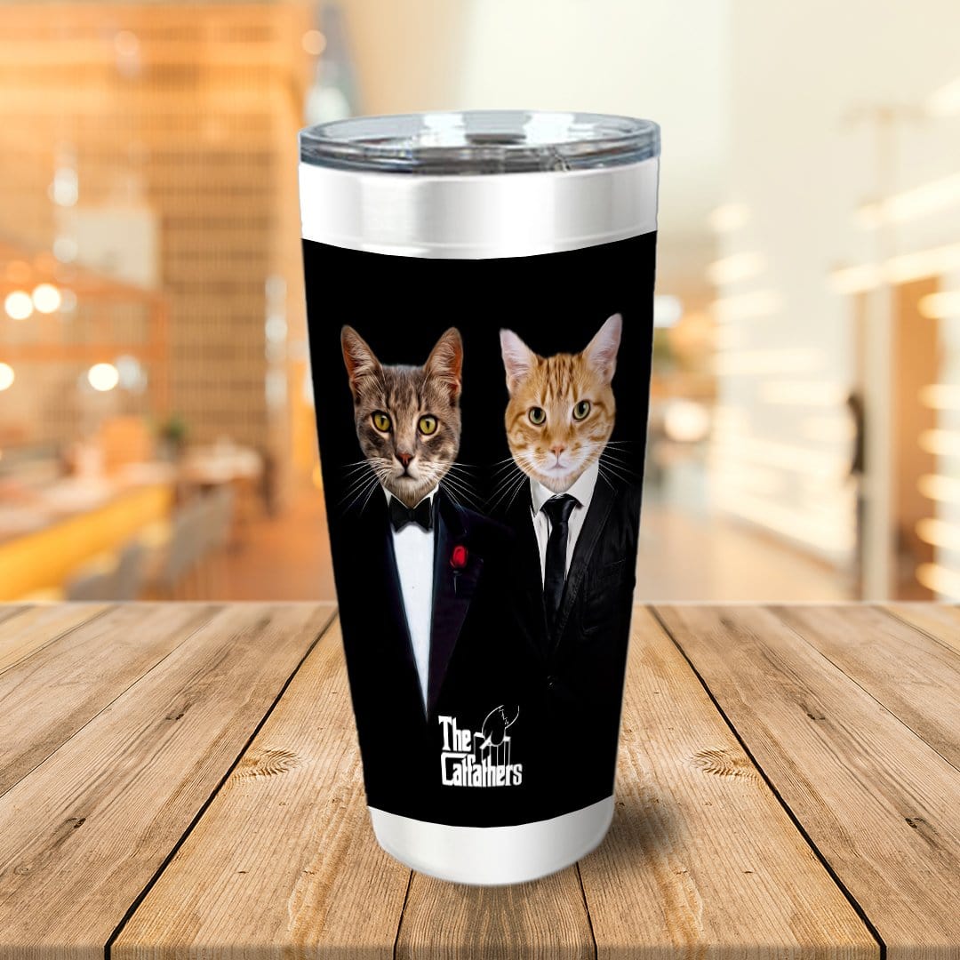 'The Catfathers' Personalized 2 Pet Tumbler