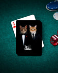 'The Catfathers' Personalized 2 Pet Playing Cards